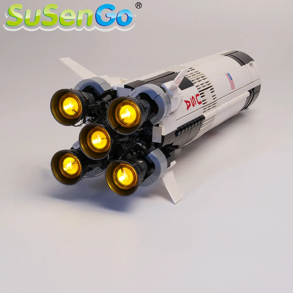 SuSenGo светодиодный светильник комплект для 21309 года Apollo Saturn V Launch совместимый с 37003
