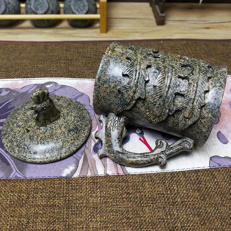 420cc бутик долголетие Феникс кружка натуральный медицинский камень резьба чайная