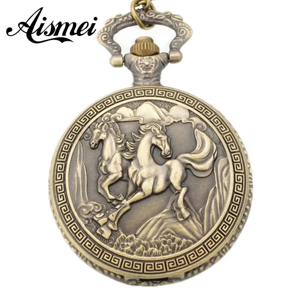 Винтажные бронзовые Кварцевые часы в стиле стимпанк | Наручные