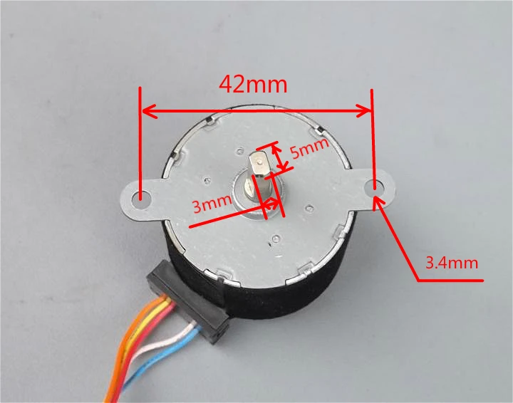 1 пара MP35HA32 DC12V 4 фазный 5 проводной Шаговый двигатель 150mN.m 7 градусов Передаточное