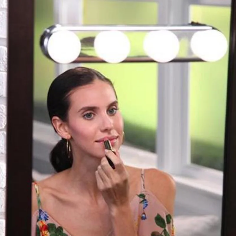 Новый Портативный 4 светодиодный лампы студия Make Up светильник супер яркий