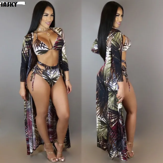 iasky swimsuit cover ups set 2017 print leaves iasky swimsuit cover ups set 2017 print leaves