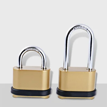 

Fashion gold password lock bottom hide Resettable 4 Digit code padlock tsa travel lock for luggage Security antitheft Hardware