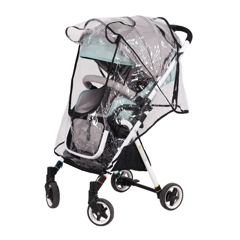 

Baby Stroller Accessories Rain Cover Universal Waterproof Wind Dust Shield Buggy Prams Cart Zipper Open Cover For Pushchair
