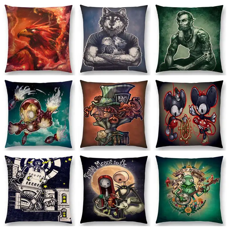 

Hot Sale Cool Amusing Computer Game Film American Cartoon Protagonist Funny Things Fantasy Monsters Cushion Sofa Throw Pillow