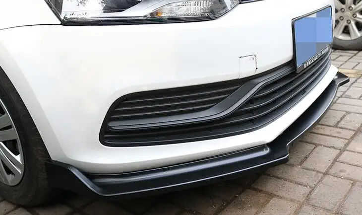 Для- Volkswagen Polo Передний Бампер рассеиватель защитные бамперы Задний Спойлер ABS Материал обвес бампер задняя губка