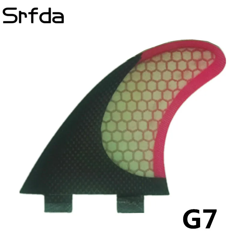 

srfda Free shipping hotsales for FCS box fin size G7 surf fins with fiberglass honeycomb for surfing (Tri-set) surfboard fin
