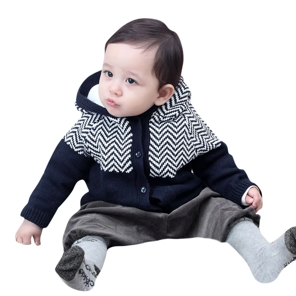 TELOTUNY/свитер для малышей одежда унисекс для малышей Кнопка для детской одежды унисекс хлопковое пальто кардиган свитер Y120830