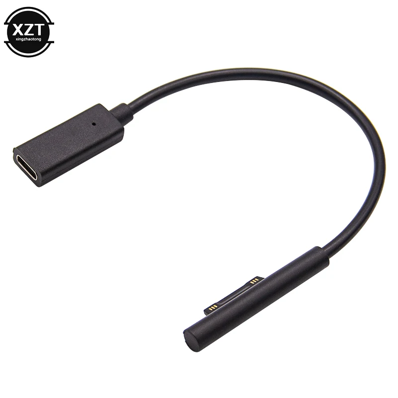 Usb type C PD зарядный кабель для microsoft Surface Pro 3 4 5 6 Go Штекерный разъем постоянного тока