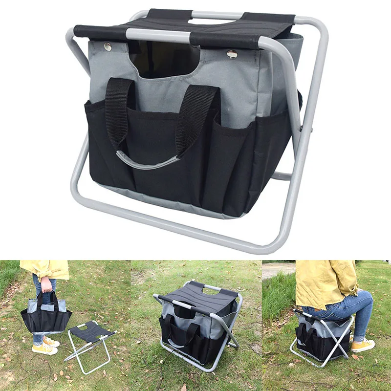 

Portable Outdoor Folding Chair Multi-Functional Fishing Camping Garden Foldable Stool WXV Sale