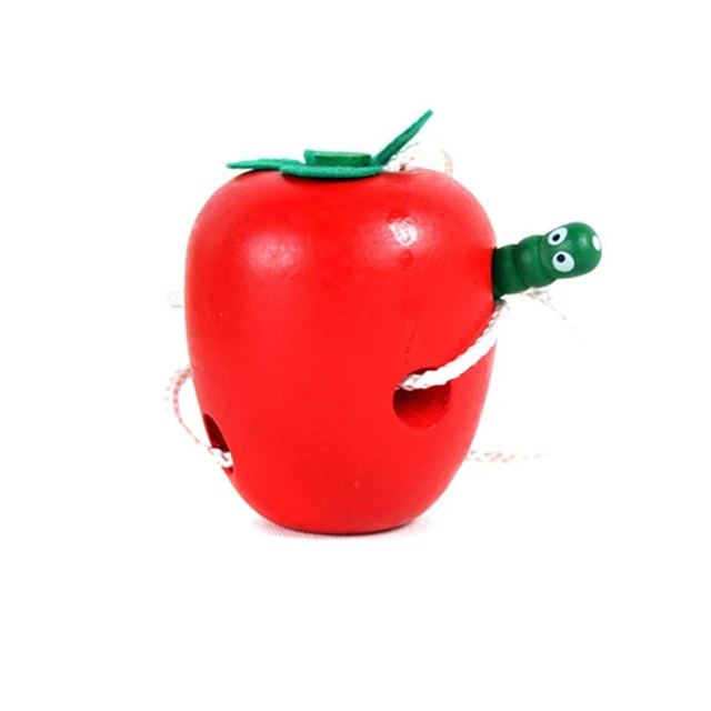 New The Caterpillar Eats The Apple Wooden Puzzle Educational Fidget Sensory Toy ADHD For 