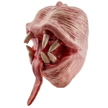 

Petey Piranha Chomper MAN EATER Piranha plant Scary Mask Blood long tongue Parasite Latex masks hood Halloween