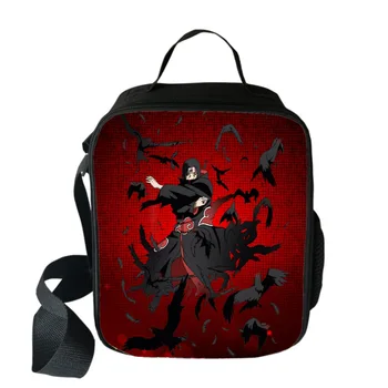 

Naruto Sasuke Sharingan Lunch Bag Insulation Thermal Lunch Bag Fresh Ice Cooler Bag Picnic Camping Bag