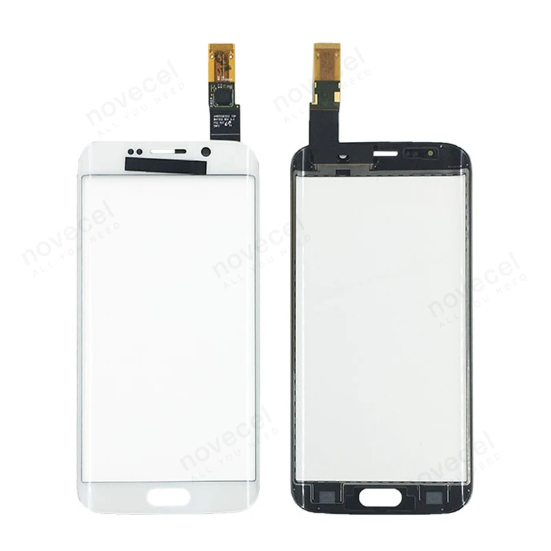 Дешево G925 сенсорный экран дигитайзер для samsung Galaxy S6 Edge G9250 G925F сенсорный сенсор стеклянная панель Замена Ремонт Часть
