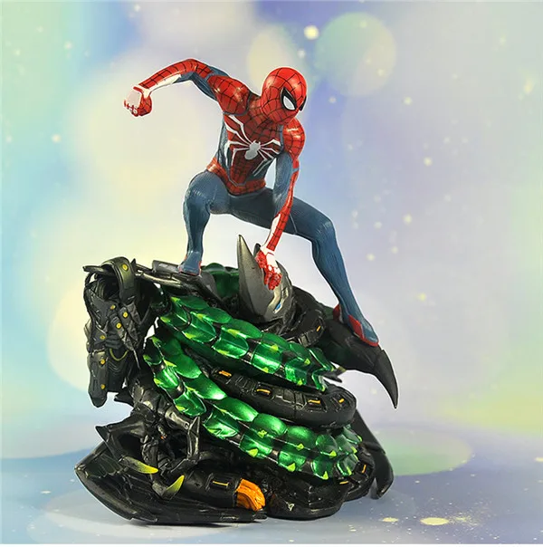 Мстители Капитан Marvel танос Железный человек Человек-паук Локи доктор странная статуя ПВХ экшн Фигурки Мстителей Endgame Dioarama - Цвет: no retail box