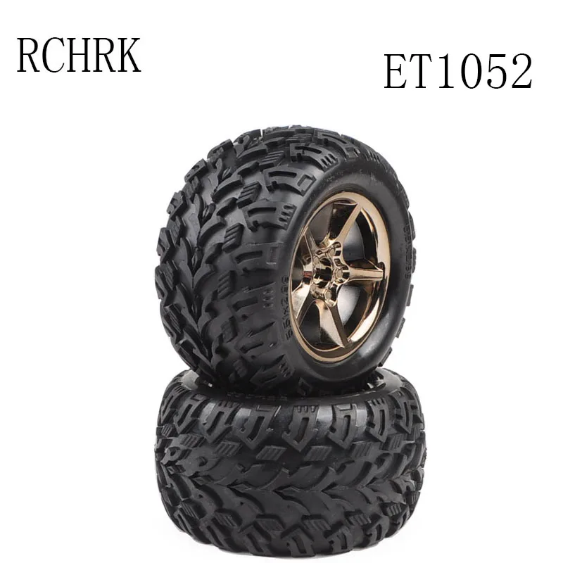 

2pcs ET1052 wheel Tire components tire diameter is 136MM width 73MM adapter 17MM Suitable for RC car 1/10 VKAR BISON