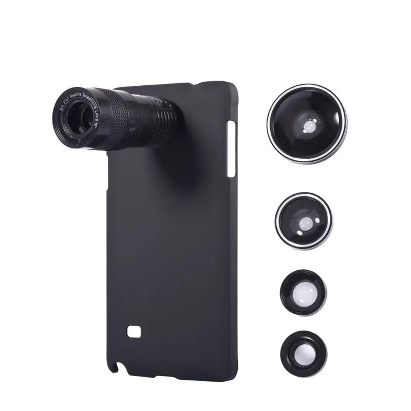 ZEALLION Portable 5 In 1 9X Telephoto Wide Angle Macro Fisheye Camera