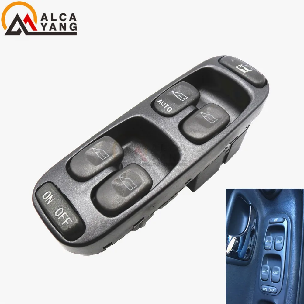 

8638452 Power Window Switch Electric Control Master Switches LHD Left-hand Driver Front Fit 1998-2000 VOLVO S70 V70 XC70