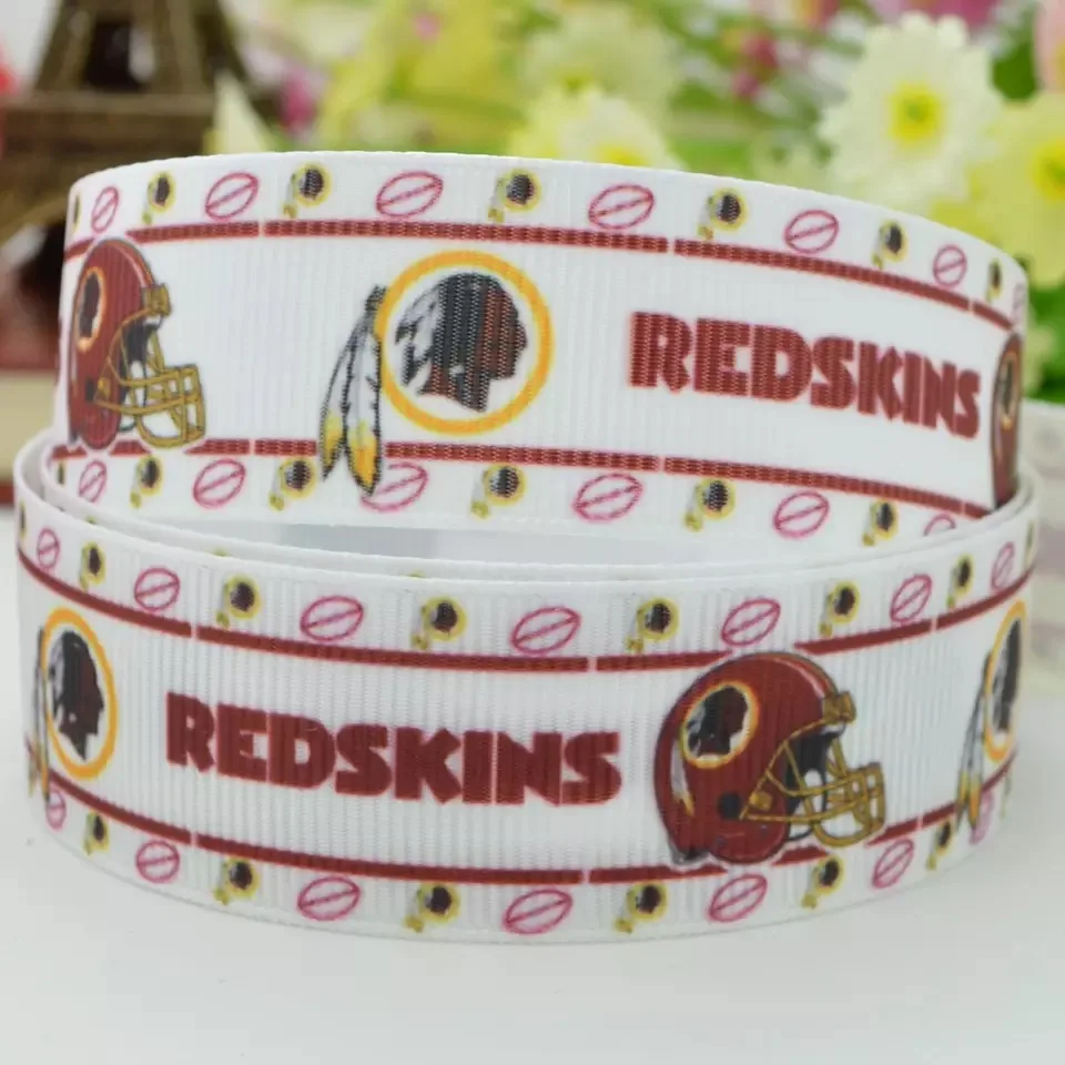 

50yards 7/8" 22mm sports team printed grosgrain ribbon for party gift decoration diy headband hair bow