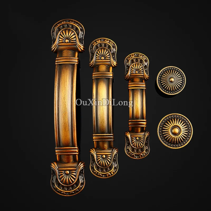 Top Designed 10PCS Furniture Handles European Antique Style Drawer
