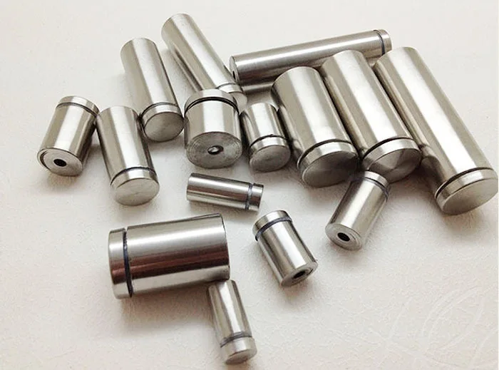 Diy Hardware Lot Of Stainless Steel Ad Fixing Screws Glass Standoff Pin 25mm 30mm Pin Sport Steel Frictionpin Log Aliexpress