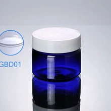 300 шт./лот емкость 50 г 50 мл ПЭТ пластиковая банка для крема Лосьон синяя бутылка Косметическая упаковка GBD01