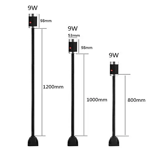 110-220 V светодиодный машина свет работы IP54 80/100/120 см плюс "гусиная шея" Arm промышленное освещение для ЧПУ фонарики на магните