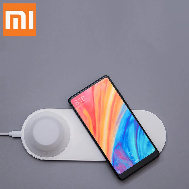 Original Xiaomi LED lights wireless charger Fast Charge for iPhone Samsung Nokia Google Sony Wireless phone Quick charge base