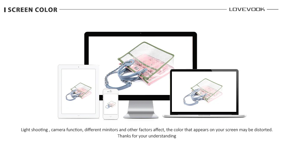 LOVEVOOK женская сумка через плечо, женская сумка-мессенджер, женская прозрачная сумка, прозрачные кошельки и сумки, летняя сумка-тоут