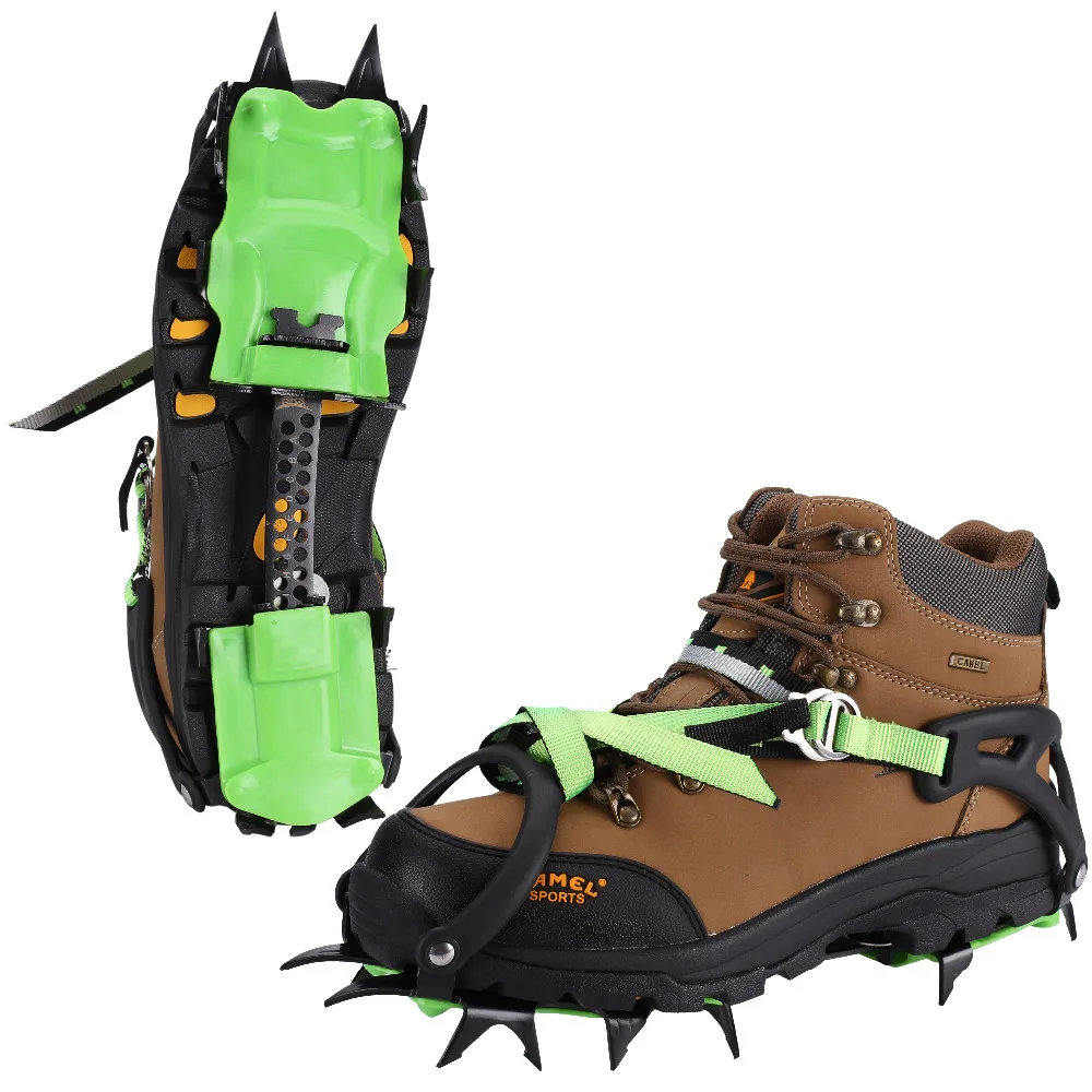 BRS Professional Ice Gripper Crampons 14 Teeth Winter Snow Boot Shoes