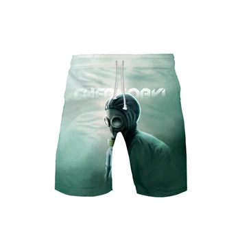 

Men's 3D Chernobyl templar 3DBoard Shorts Trunks 2019 Summer New Quick Dry Beach Shorts Men Hip Hop Short Pants Beach Wear