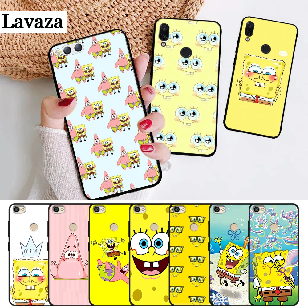 

Lavaza Square Pants Sponge Bob Pattern Silicone Case for Xiaomi Redmi 4A 4X 5A 5 Plus S2 6 6A 7A K20 Note 4 7 Pro Prime Go