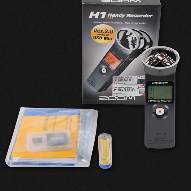 Original ZOOM H1 professional protable Handheld Digital Recorder Stereo recording pen for