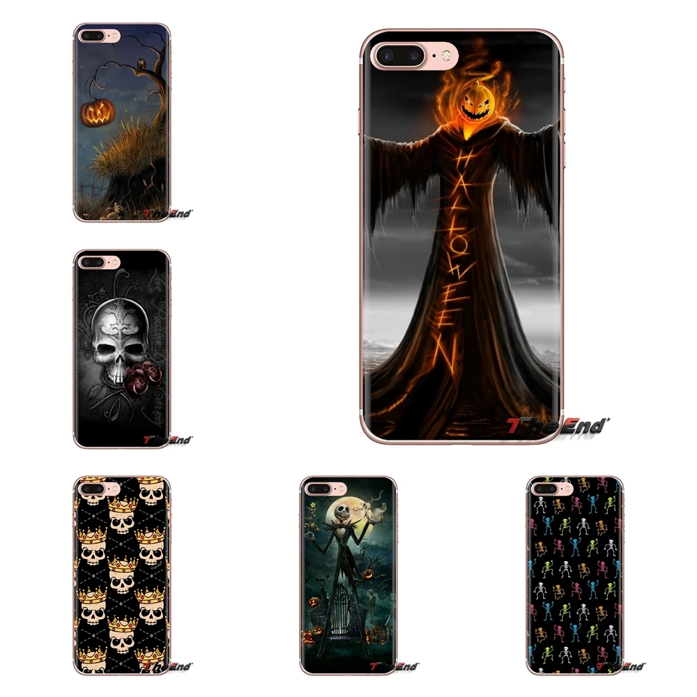 Transparent Soft Cover For Huawei Nova 2 3 2i 3i Y6 Y7 Y9 Prime Pro GR3 GR5 2017 2018 2019 Y5II Y6II digital art skeleton spooky |
