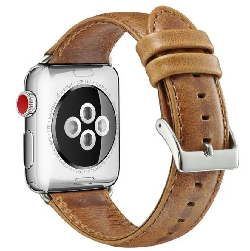 20pcs Leather Watchband for Apple Watch Band Series 4/3/2/1 Sport Bracelet 42 mm 38 mm 40mm 44mm Strap For iwatch 4 Band