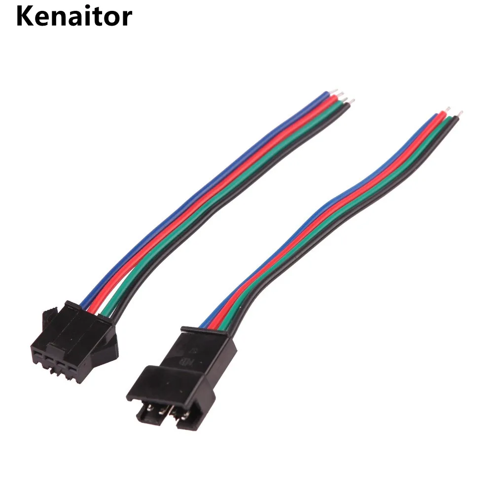 2pin 3pin 4pin 5pin Male Female Extension 22AWG LED Strip JST SM Plug Connector
