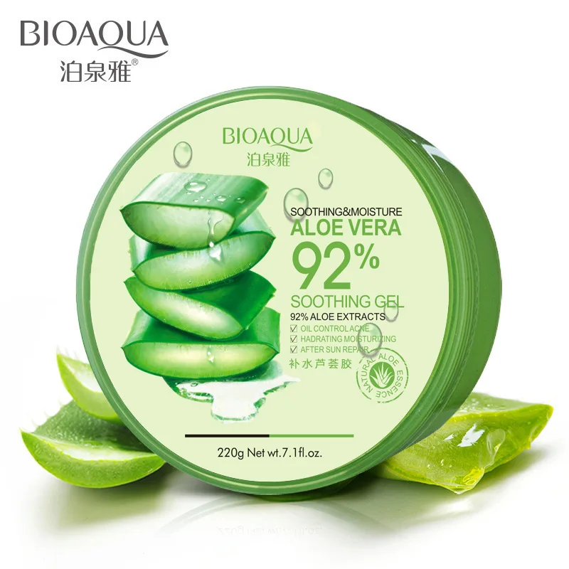 

BIOAQUA 220g Whitening Natural aloe vera Smooth Gel Acne Treatment Face Anti-Aging Cream for Hydrating Moist Repair After Sun