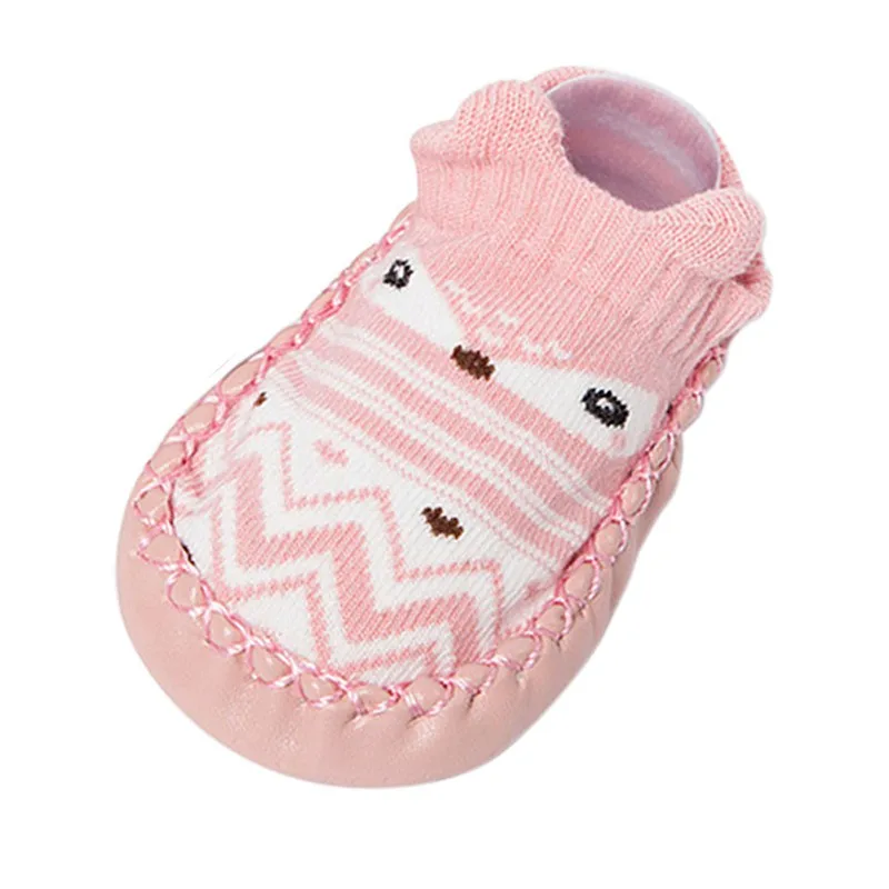 Модные детские носочки с резиновой подошвой 2018, носки для новорожденных, Осень-зима, детские носки-тапочки, противоскользящая обувь, носки