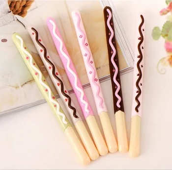 1pcs/lot New Sweet Bow Biscuit design Gel Pen 0.38mm Black Fashion Style pen zakka Stationery office material School supplies