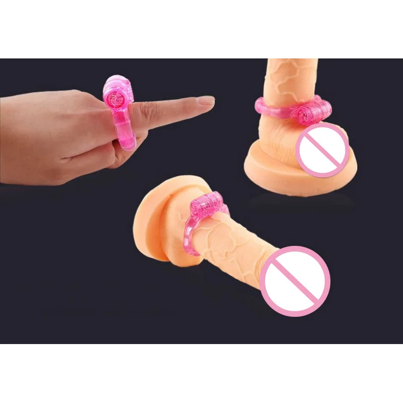 1Pcs Elastic Delay Penis Rings Vibrating Cock Ring Stretchy Intense Clit Stimulation Couples Sexy Toy Premature Ejaculation Lock for Men (5)