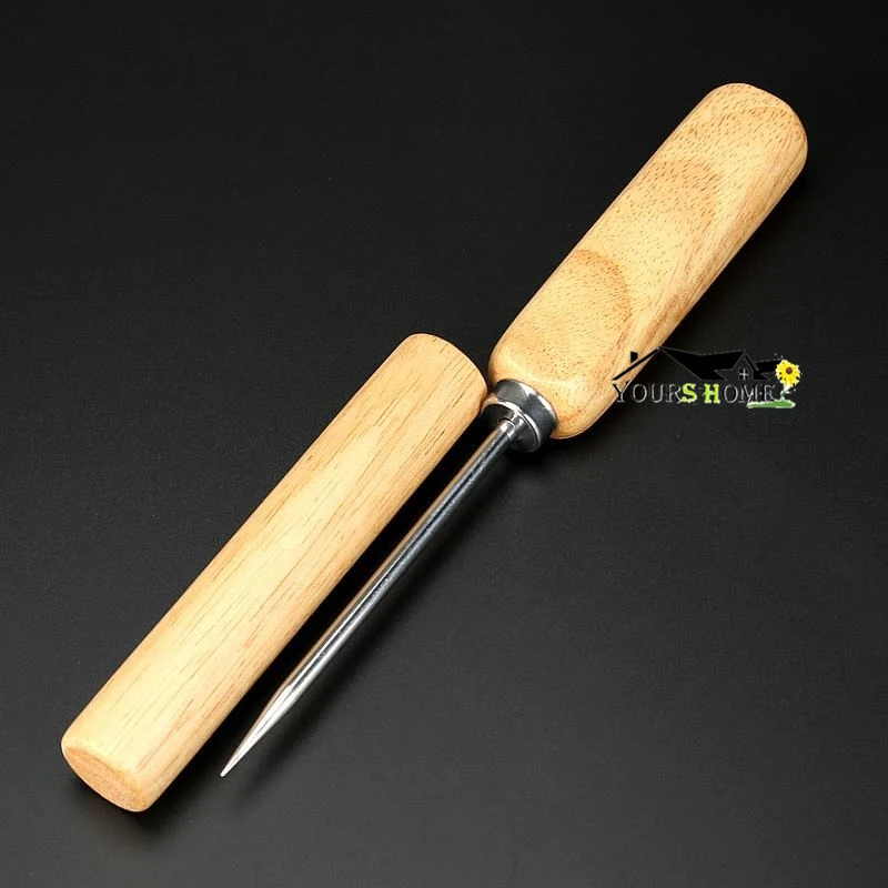 304 ледовая Палочка из нержавеющей стали с деревянной ручкой, Коктейльная дробилка для льда, металлическая палочка, зубило, бытовой инструмент для кухни