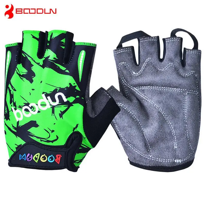 Boodun Summer Cycling Gloves Children Sport Half Finger Mtb Kids