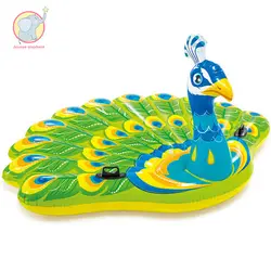 193 см гигантский надувной зеленый павлин бассейн плавательный пояс для плавания Кольцо Круг воздушный матрас водные игрушки для детей