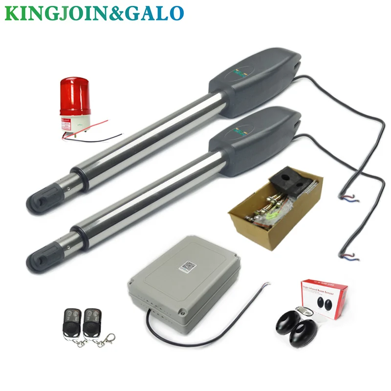 kit 3 DC24V AC220V линейный привод червь Шестерни автоматические распашные ворот(фотоэлементы, лампа, кнопки, gsm, клавиатура опционально - Цвет: kit 3