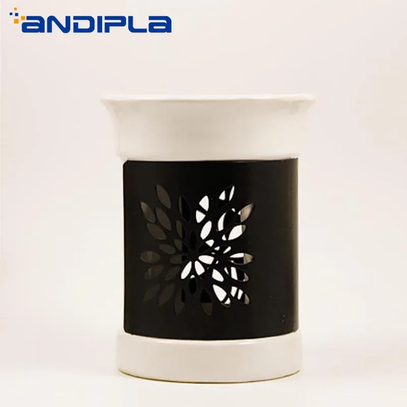 

Vintage Ceramic Iron Art Incense Burner Candle Aromatherapy Lamp Essential Oil Burner Diffuser Purifying Air Yoga SPA Home Decor