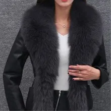 Высококачественное меховое пальто роскошное теплое Женское пальто из искусственного лисьего меха зимние модные меховые женские пальто куртка жилет 3XL