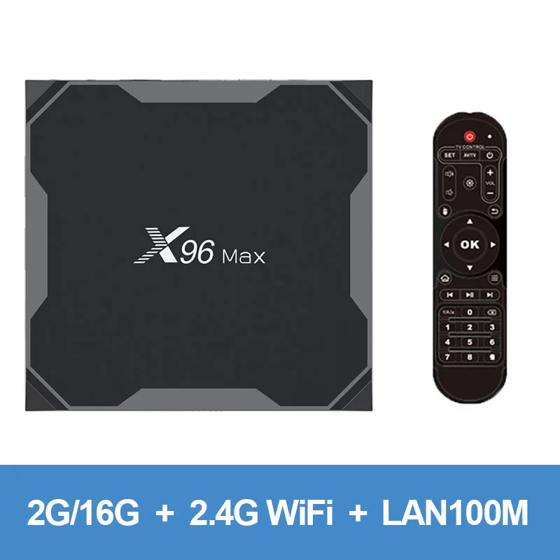 Android 8,1 ТВ приставка X96 MAX Amlogic S905X2 4 ГБ 32 ГБ 64 Гб ТВ приставка 2,4G и 5 ГГц Wifi 1000 м H.265 4 к медиаплеер смарт-бокс PK T95Q - Цвет: 2G16G