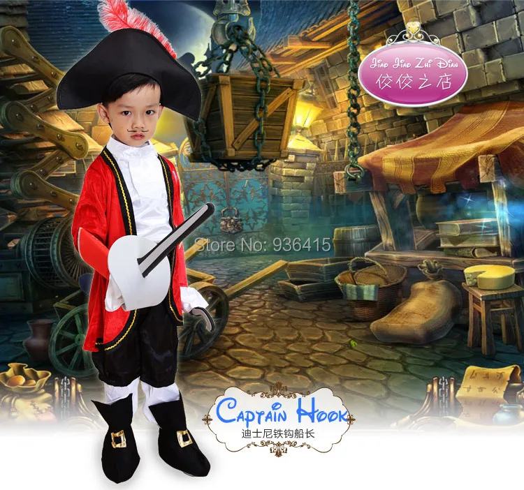 free shipping jake and the never land pirates hook cosplay clothing costume for boys costume for - Partyland Halloween Costumes free shipping jake and the never land pirates hook cosplay clothing costume for boys costume for - Partyland Halloween Costumes