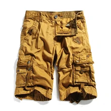 3XL Мужская одежда Большие размеры до колен Мужской повседневные шорты сумки одежды Свободные Большие размеры Капри