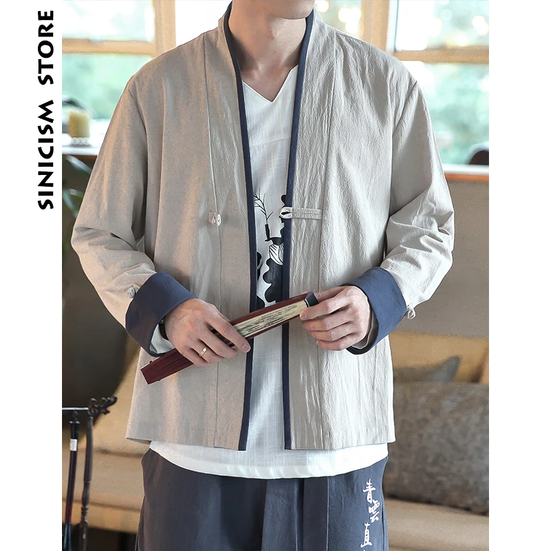 

Sinicism Store Man Windbreaker 2018 Mens Cotton And Lined Patchwork Solid Jacket Male Casual Harajuku Chinese Bomber Jacket